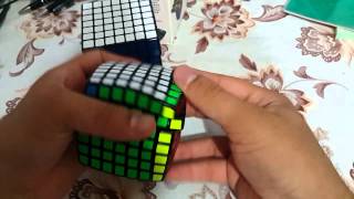 MoYu AoFu 7x7 unboxing and little comparison to ShengShou 7x7
