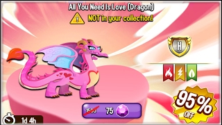 Dragon City - Love Dragon | Force Breeding Event [Only 75 Gems]