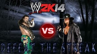 WWE 2K14 - Defeat The Streak [Attempt #3] Jake Roberts Vs Undertaker
