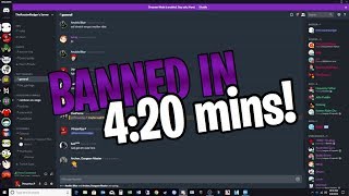 getting banned from Russian Badgers Discord Server in under 5 mins