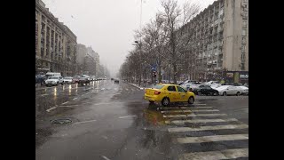 La București e din nou iarnă!