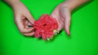 DIY Воздушный цветок (украшение на шляпку) новое крепление