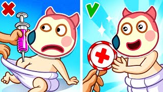 Time For a Shot - Baby Jenny Going To A Doctor | Funny Stories for Kids About Baby