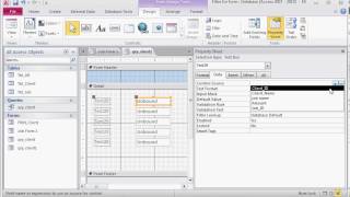 Microsoft Access: Using Combo box and query to filter Forms