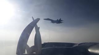 Плановый полет Ту-95МС над Японским морем и северо-западной частью Тихого океана