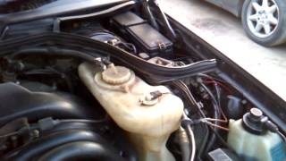 Мерседес w124. Работа мотора ОМ 605. Mercedes w124. The work of the engine OM 605