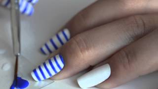 Nail art Marinière + Concours