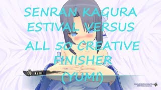 Senran Kagura Estival Versus : All 50 Creative Finisher (Yumi