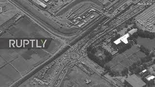 Afghanistan: Satellite images show massive traffic jam outside Kabul's airport *STILLS*