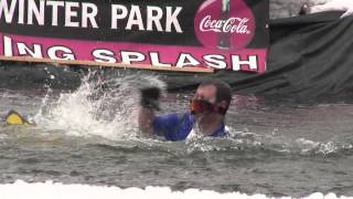 Snowboard Wet Crash with American Flag at Spring Splash 2013