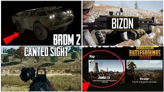 Pubg Mobile Top 7 Upcoming Updates | BRDM-2 | BIZON | ERANGEL 2.0 | CANTED SIGHT | DEAGLE | LEDGE