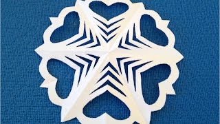 DIY. Как вырезать снежинку из бумаги пошагово. Схема снежинки из бумаги.