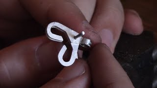 Как сделать замочек на цепь "КРАБИК" How to make a jewelry chain lock "CRAB"