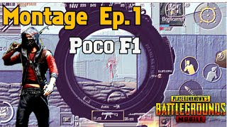 Pubg Mobile Montage On Poco F1 | 4 Finger Claw + Gyroscope | #Pubgmobile