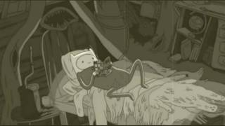 Adventure Time : Marceline scares Finn while he scratches his butt