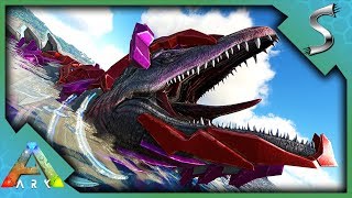 VALENTINES MOSASAURUS TAMING WITH CHOCOLATE CAKE! TEK MOSA SADDLE! - Ark: Survival Evolved [S4E101]