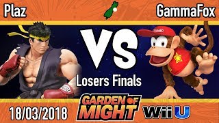 Garden of Might: Plaz (Ryu) Vs. GammaFox (Diddy) - LF Smash 4
