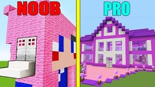 Minecraft Battle: NOOB vs PRO : MODERN GILR LOVE HOUSE in Minecraft / Animation