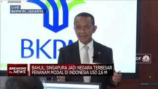 BKPM: Investasi RI 2020 Capai 101,1% Dari Target