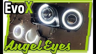 Mitsubishi Evolution X Angel Eyes from Oneighty NYC - LED Tech Review