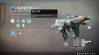 Destiny 2 Use Sondok C Submachine Gun