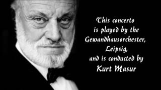 MAX BRUCH - Violin Concerto No. 3 in D Minor, Op. 58 - Masur/Salvatore Accardo/Gewandhausorchester