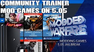 Modding PS4 Games on 5.05 (Community Trainer Tutorial)