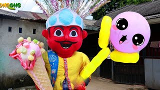 Ondel ondel BIKIN ES KRIM SENDIRI, dari pohon BALON