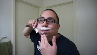 Straight razor shave with TAOS products!
