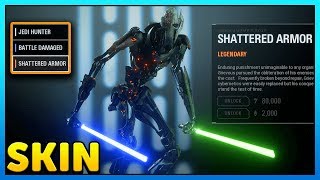 General Grievous SHATTERED Skin Gameplay - Star Wars Battlefront 2