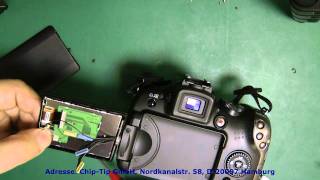 1A65-M Canon PowerShot SX10 SX20 Display Reparartur / Repair Guides Kamera-Station.de