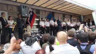 Janez Janša pred vstop v zapor - Nisem krv!