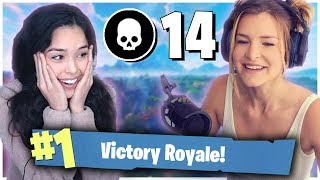 DUOS VS SQUADS! ft. Valkyrae (Fortnite: Battle Royale Gameplay) | KittyPlays