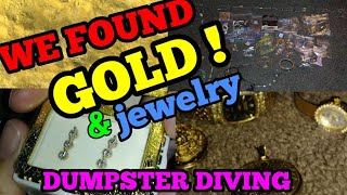 DUMPSTER DIVING - WE FOUND GOLD JEWELRY, LAPTOP AND MORE!