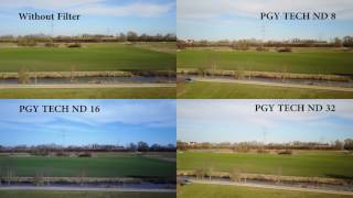 DJI Mavic Lenses Comparison/Test PGY Lenses ND 8 16 32