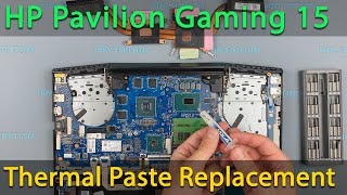 HP Pavilion Gaming 15 disassembly, cleaning and thermal paste replacement