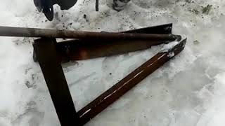 Косилка для ботвы из моста  ваз