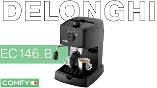 Delonghi EC146.B - рожковая кофеварка с капучинатором - Видеодемонстрация Кофеварки  от Comfy