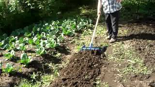 Работа моей жены с чудо лопатой Гайдамаха
