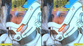 Mass Effect Andromeda Pc GTX 1060 Vs AMD RX 480 Frame Rate Comparison