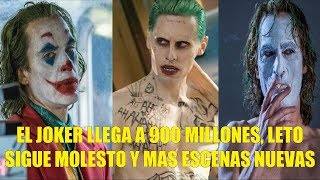 EL JOKER SUPERA LOS 900 MILLONES, JARED LETO SIGUE MOLESTO Y NUEVAS ESCENAS ELIMINADAS