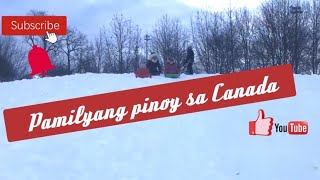 #Slide #Montreal Vlog#1 Snow Slide In The Park First of the Year 2020