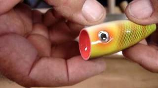How to Make Mouth in Wooden Popper Lures