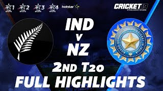 New Zealand vs India 2nd T20 2020 Full Highlights | IND v NZ | (Cricket 19 gameplay)