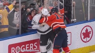 Derek Forbort vs Patrick Maroon Jan 2, 2018
