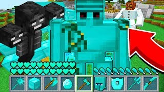 КАК ИГРАТЬ ЗА АЛМАЗНОГО ГОЛЕМА В МАЙНКРАФТЕ / MINECRAFT ПРЕВРАЩЕНИЯ В МОБОВ : ТОПОВСКИЙ