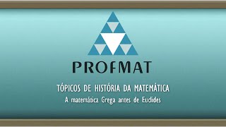 A matemática Grega antes de Euclides