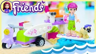 Lego Friends Mia's Beach Scooter Build Review Silly Play Kids Toys