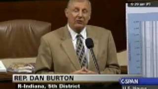 Rep Dan Burton on Obama Inflationary Policies