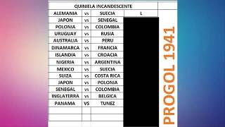 Super Progol Mundialista 2018 (1941)